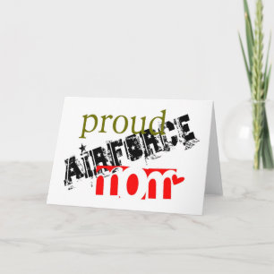 proud airforce mum card