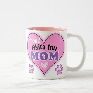 Proud Akita Inu Mum Two-Tone Coffee Mug