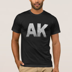 proud Alask State home Map Outline Rocky AK T-Shirt