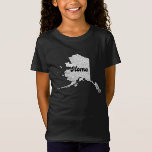 proud Alask State Home Map Outline Rocky Map AK  T-Shirt