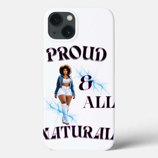 Proud & All Natural Case-Mate iPhone Case (Back)