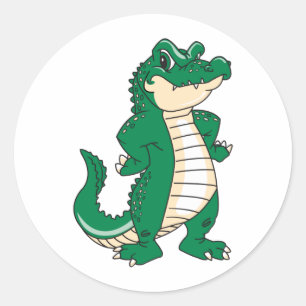Proud Alligator Classic Round Sticker