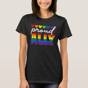 Proud Ally I ll Be There For You LGBT Rainbow Vint T-Shirt