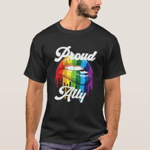 Proud Ally Lgbt Pride Month Say Gay Ally Rainbow L T-Shirt