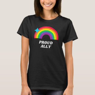 Proud Ally Lgbtq Support Gay Lesbian Awareness Tra T-Shirt