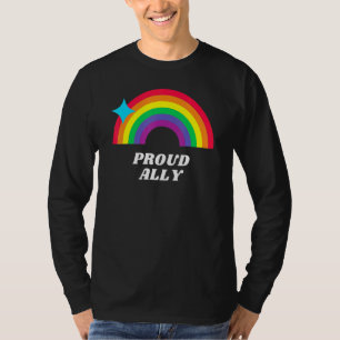 Proud Ally Lgbtq Support Gay Lesbian Awareness Tra T-Shirt