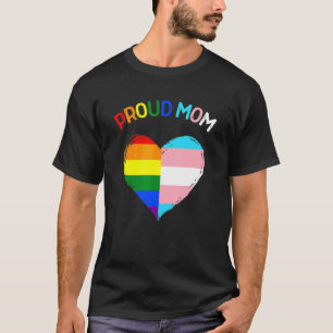 Proud Ally Lgbtq Transgender Proud Mom Proud Trans T-Shirt