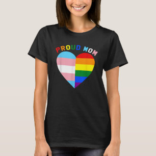 Proud Ally LGBTQ Transgender Proud Moms for Proud  T-Shirt