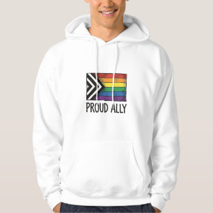 Proud Ally Pride Flag Vector T-Shirt Design_1 Hoodie
