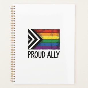 Proud Ally Pride Flag Vector T-Shirt Design_1 Planner