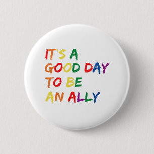 Proud Ally Pride Gay LGBT Month Parade Gift 6 Cm Round Badge