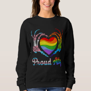 Proud Ally Pride Transgender Gay Les Lgbtq Day Mon Sweatshirt