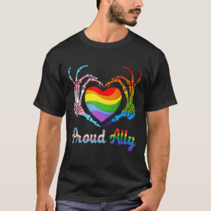 Proud Ally Pride Transgender Gay Les Lgbtq Day Mon T-Shirt