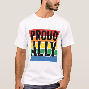 Proud Ally Vintage Pride Support Shirt Design_1