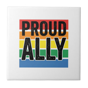 Proud Ally Vintage Pride Support Shirt Design_1 Tile