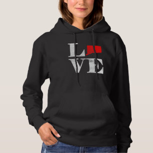 Proud America Citizen State Flag Land Map Love Con Hoodie