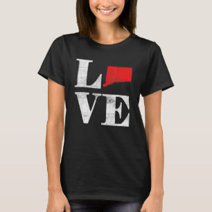 Proud America Citizen State Flag Land Map Love Con T-Shirt