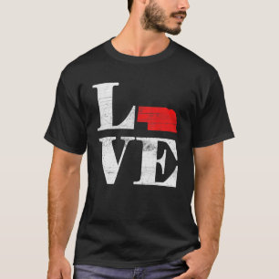 Proud America Citizen State Flag Land Map Love Neb T-Shirt