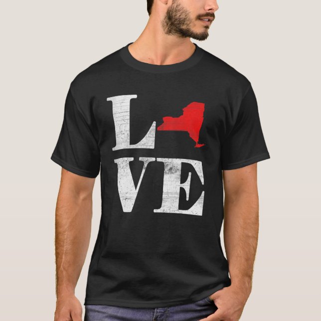 Proud America Citizen State Flag Land Map Love New T-Shirt (Front)