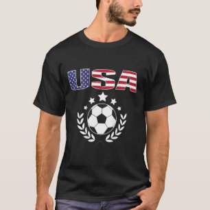 Proud America Soccer Fans Jersey - Usa Flag Footll T-Shirt