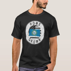 Proud America State Flag US Home Grown South Dakot T-Shirt