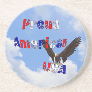 Proud American Bald Eagle Coaster