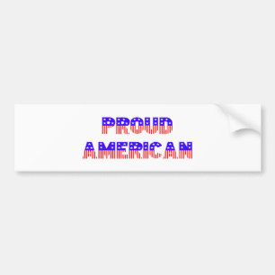 Proud American Bumper Sticker