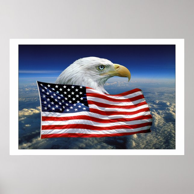 Proud American Eagle Poster (Front)