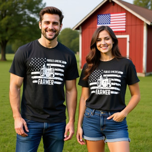 PROUD AMERICAN FARMER  T-Shirt