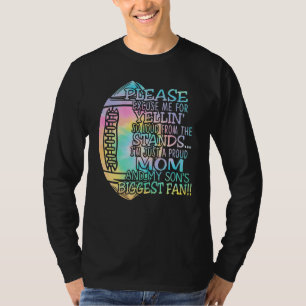 Proud American Football Mum Iu2019ll Be His Bigges T-Shirt