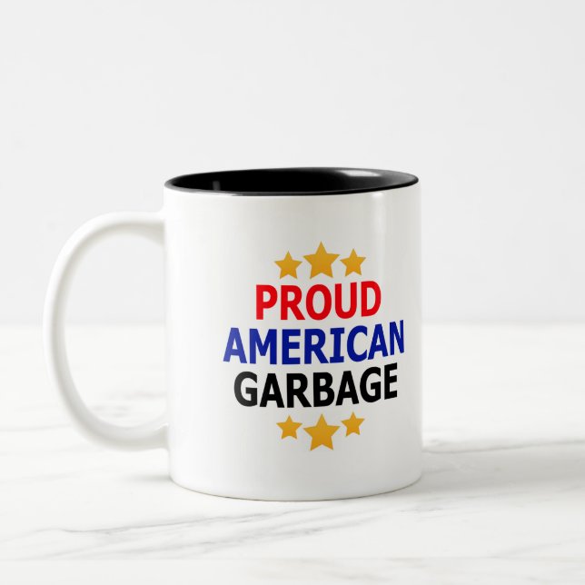 Proud American Garbage Mug (Left)