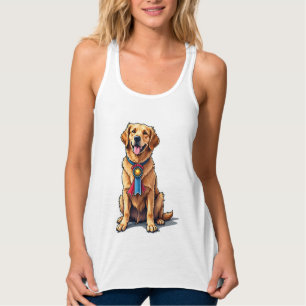 Proud American Golden Retriever Vintage Tee