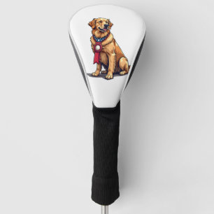 Proud American Golden Retriever Vintage Tee 4 Golf Head Cover