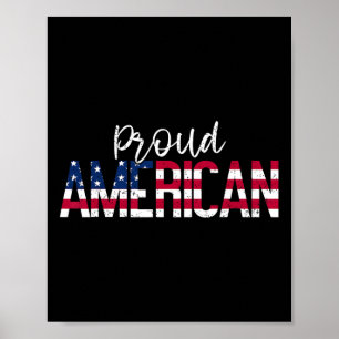 Proud American Independence Day Funny 4th Of July  Poster