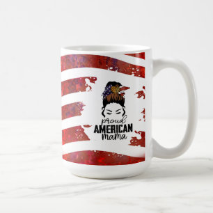 Proud American Mama Coffee Mug