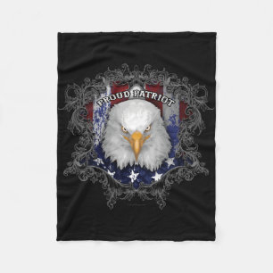 Proud American Patriot Fleece Blanket
