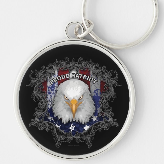 Proud American Patriot Keychain (Front)