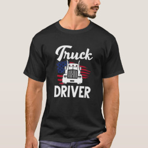 Proud American Truck Driver Love My Truckers T-Shirt