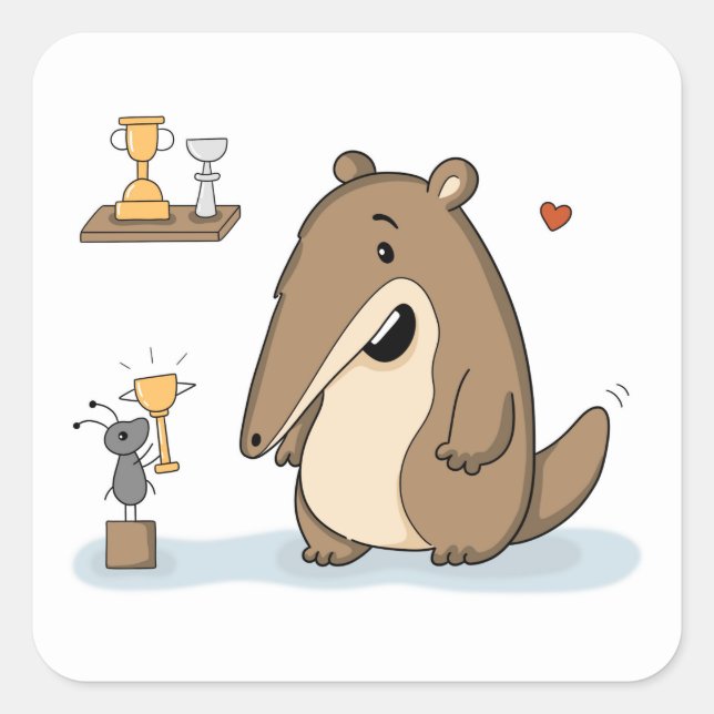 Proud Anteater | Team Victory Square Sticker (Front)