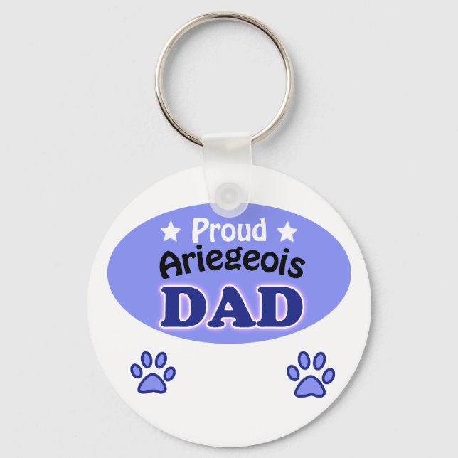 Proud Ariegeois Dad Key Ring (Front)