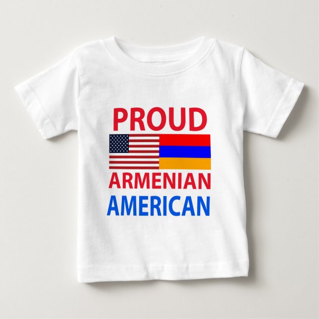 Proud Armenian American Baby T-Shirt (Front)