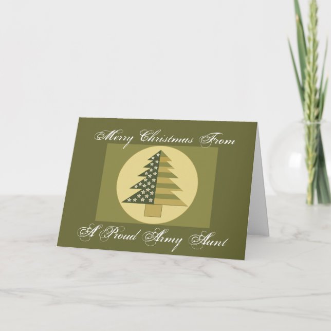 PROUD ARMY AUNT Card (Front)