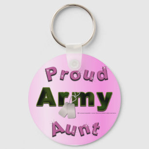 Proud Army Aunt Keychain