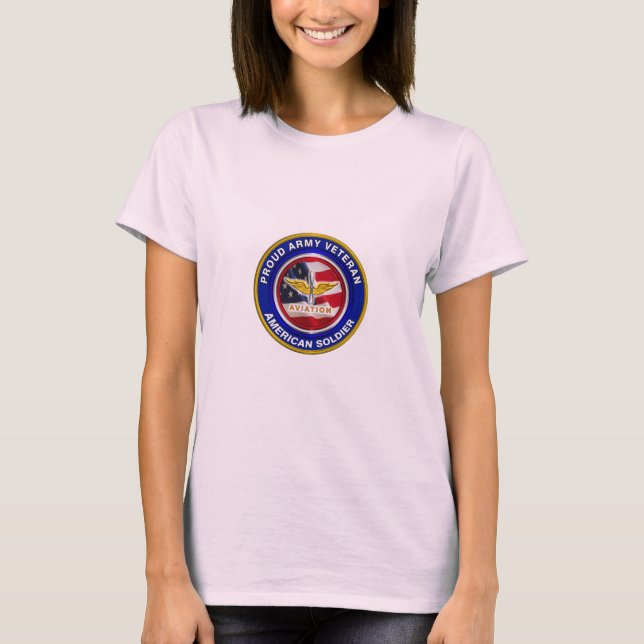Proud Army Aviation Veteran T-Shirt (Front)