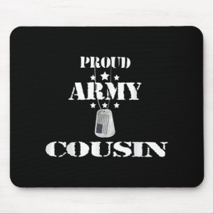 Proud Army Cousin Military Pride American Flag For Mouse Pad