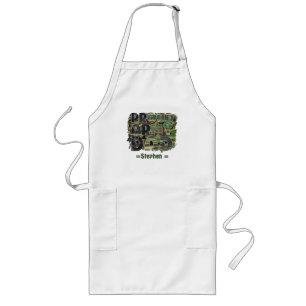 Proud Army Dad Camouflage Design Long Apron