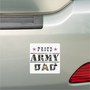 Proud Army Dad Car Magnet