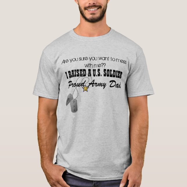 Proud Army Dad T-Shirt (Front)