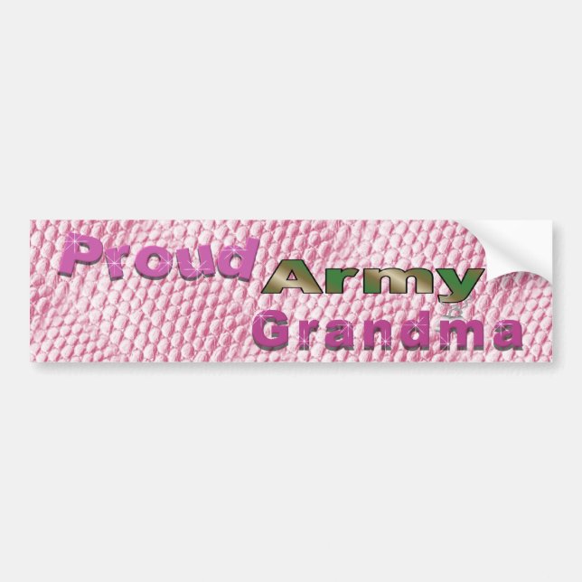 Proud Army Grandma Bumper Sticker (Front)