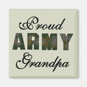 Proud Army Grandpa Tshirts and Gifts Magnet